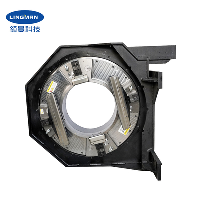 Full Stroke Hollow F520B phía trước Chuck 4 hàm Pneumatic Chuck cho cắt laser sợi