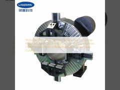 Mâm cặp chính khí nén hành trình đầy đủ lỗ vuông chính xác bốn chấu chuyên nghiệp dùng cho máy cắt laser F130DF 4 chấu ở áp suất 0.2-0.9Mpa cho cắt laser sợi quang