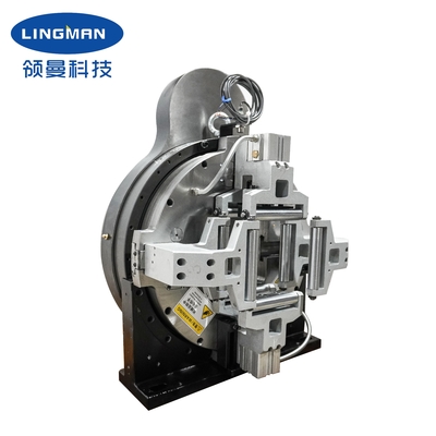 Đầu cặp khí nén 4 chấu phía trước F130CF rỗng hành trình đầy đủ tốc độ cao cho cắt laser sợi quang ở áp suất 0.2-0.9Mpa